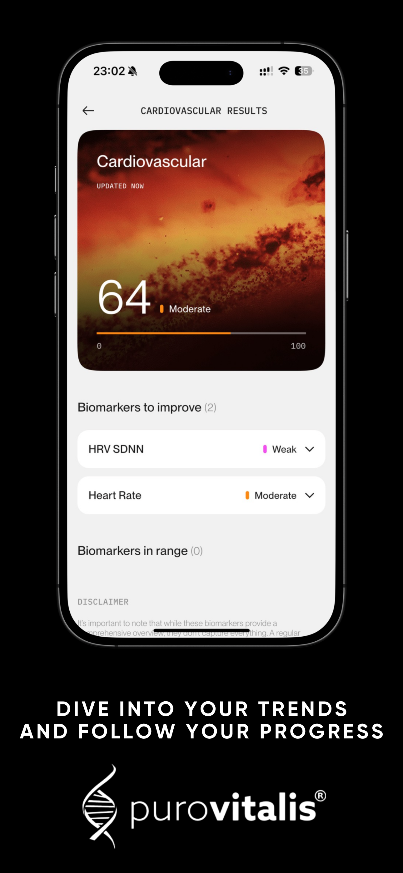 Purovitalis Aura — app screen 6
