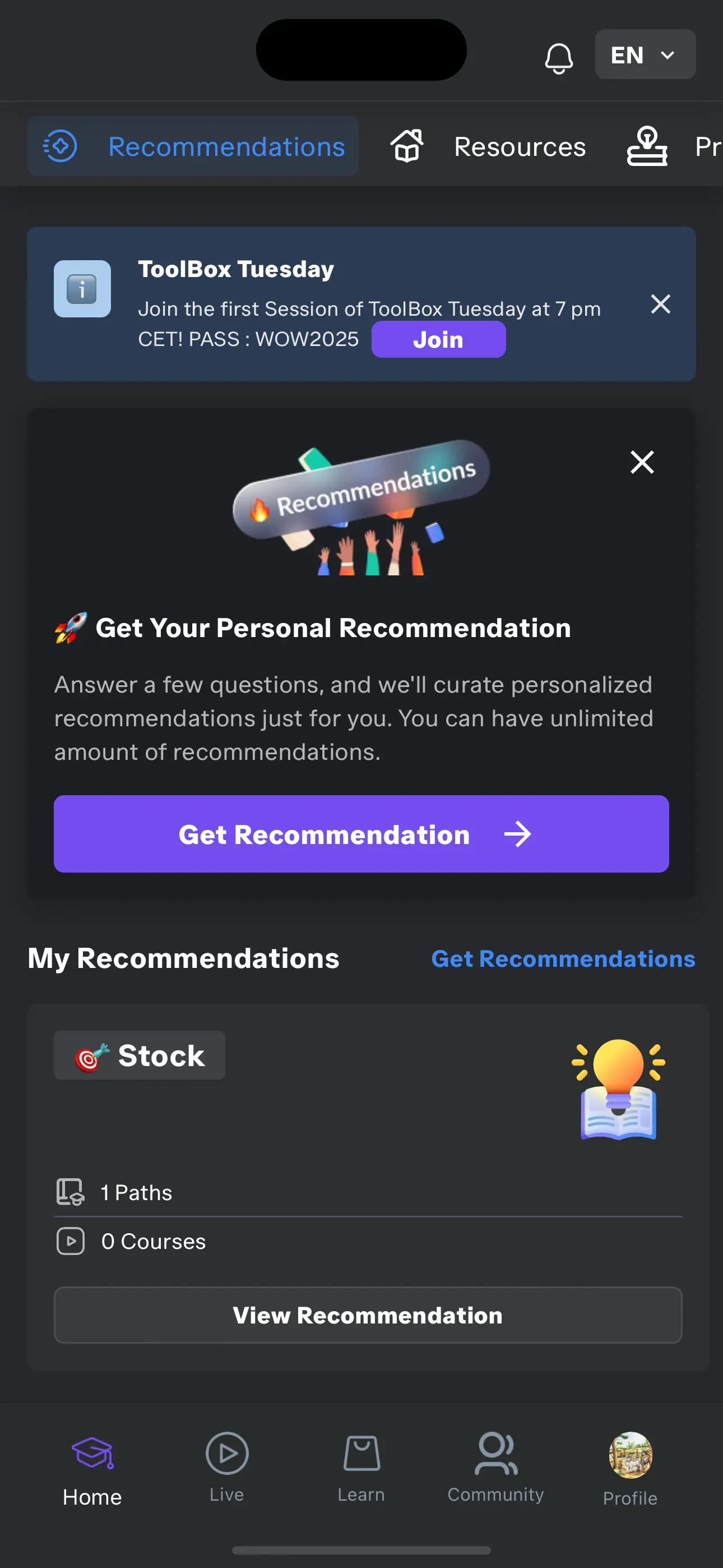 Wow Learn App — app screen 4